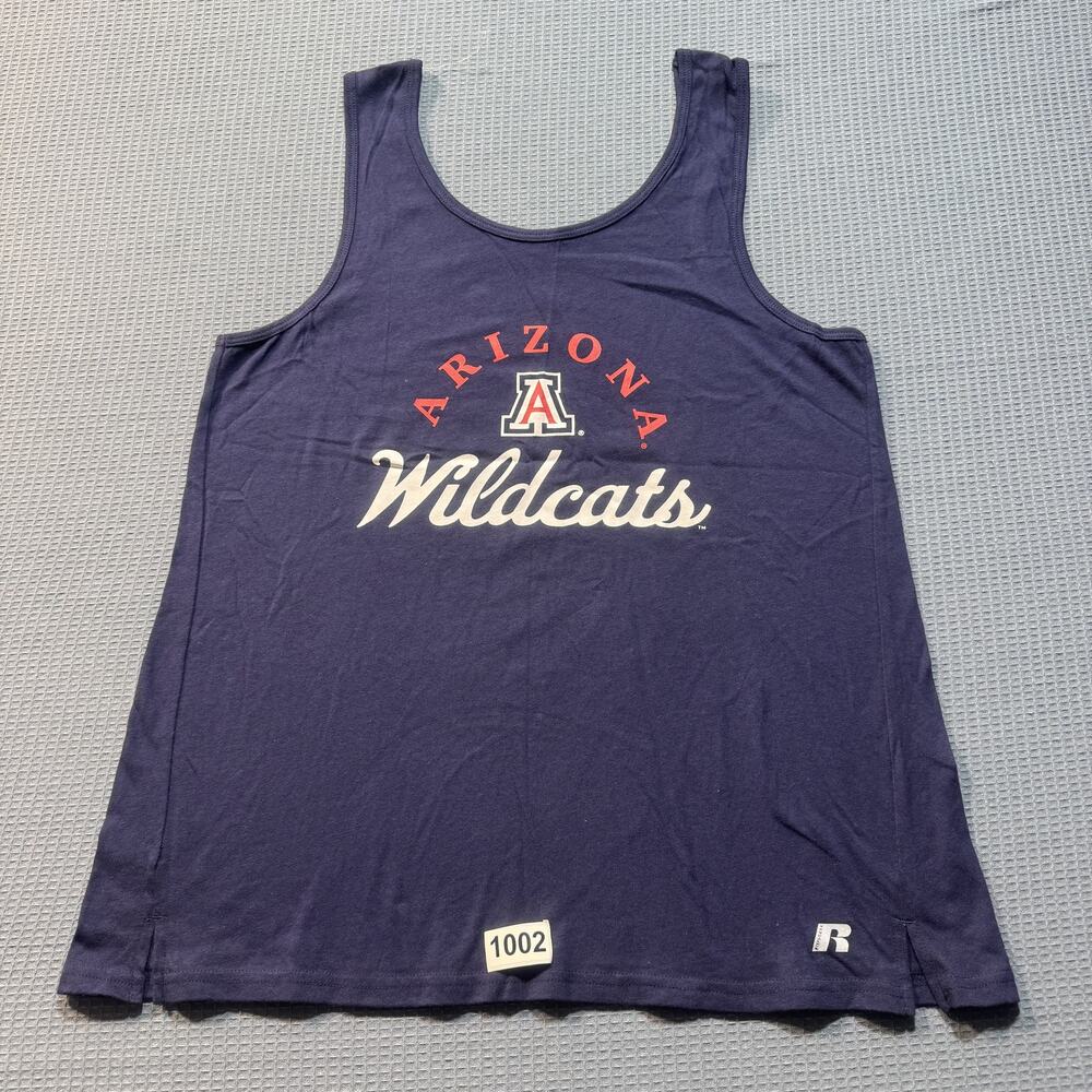 Russell Athletic Arizona Wildcats Tank Top Women Sz M Blue Pre-Owned Excellent